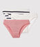Juego de 3 braguitas de algodón fino de mujer Variante 3 PACK