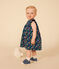 Vestido sin mangas de jersey ligero de bebé azul MEDIEVAL/blanco MULTICO
