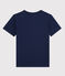 Camiseta de manga corta de algodón de niño azul MEDIEVAL