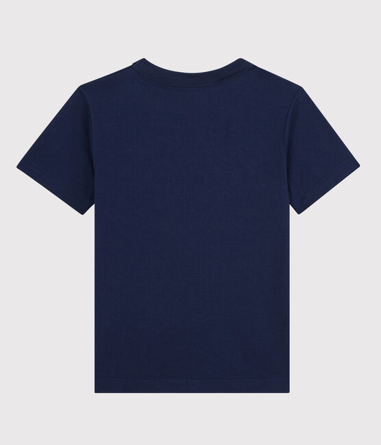 Camiseta de manga corta de algodón de niño azul MEDIEVAL