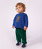 Pantal&oacute;n de terciopelo liso para beb&eacute; verde