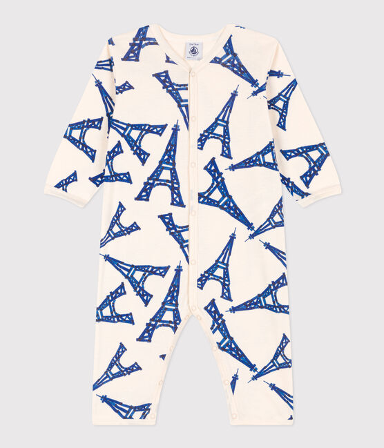 Pijama de algodón París para bebé blanco AVALANCHE/ MULTICO