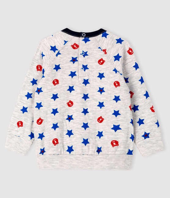 Sudadera de tejido túbico para bebé niño gris BELUGA/blanco MULTICO