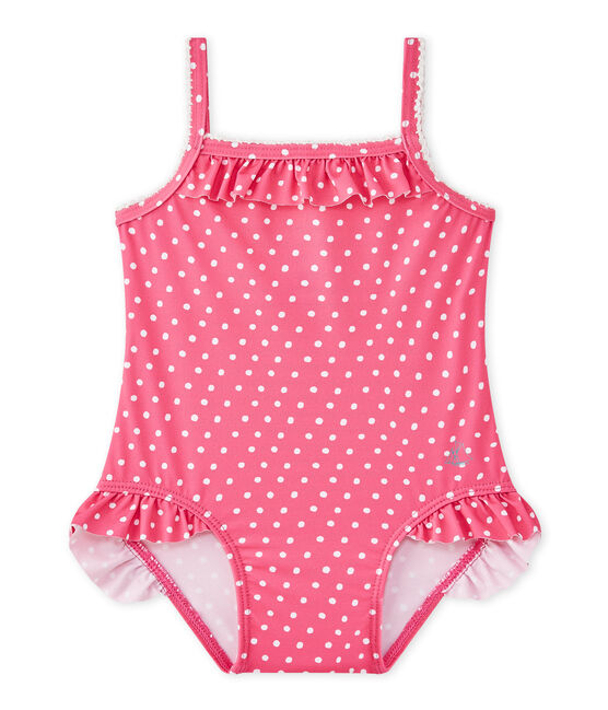 Bañador de niña con lunares rosa PETUNIA/blanco MARSHMALLO