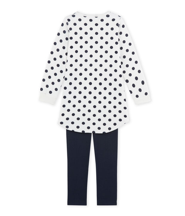 Camis&oacute;n de terciopelo para ni&ntilde;a azul/blanco/azul