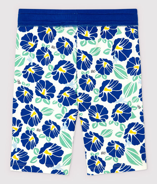 Bermudas de algod&oacute;n de ni&ntilde;o blanco/multicolor