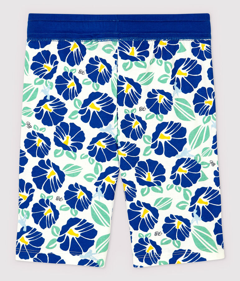 Bermudas de algod&oacute;n de ni&ntilde;o blanco/multicolor
