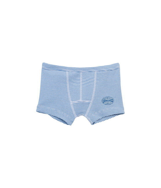 Boxer mil rayas para niño azul ALASKA/blanco ECUME