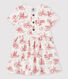 Vestido de felpa de manga corta para bebé niña