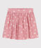 Falda infantil de algodón con flores rosa CHARME/blanco MARSHMALLOW