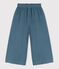 Pantalón ancho de micro pana de niña azul ROVER