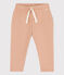 Pantalón de muletón liso para bebé beige VINTAGE