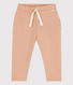 Pantalón de muletón liso para bebé