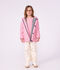 Chubasquero ic&oacute;nico liso infantil rosa
