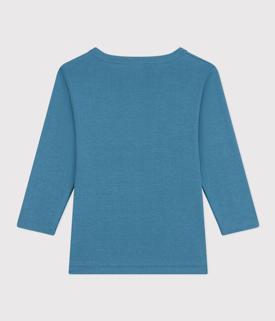 Camiseta de manga larga de algodón azul POLOCHON