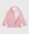 Cortavientos infantil de flores rosa CHARME/blanco MARSHMALLOW