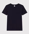 Camiseta Iconique de manga corta de punto liso para mujer azul SMOKING