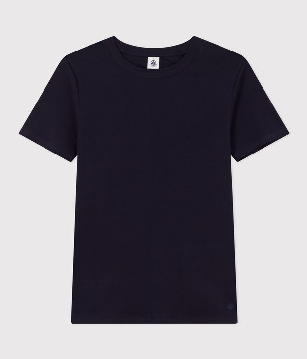 Camiseta Iconique de manga corta de punto liso para mujer SMOKING