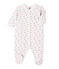 Pijama estampado en túbico para bebé niña azul BOCAL/blanco MULTICO