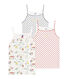Pack de 2 camisetas de tirantes para niña