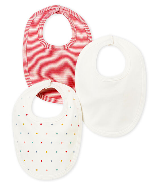 Trio de baberos para bebé niña variante 1