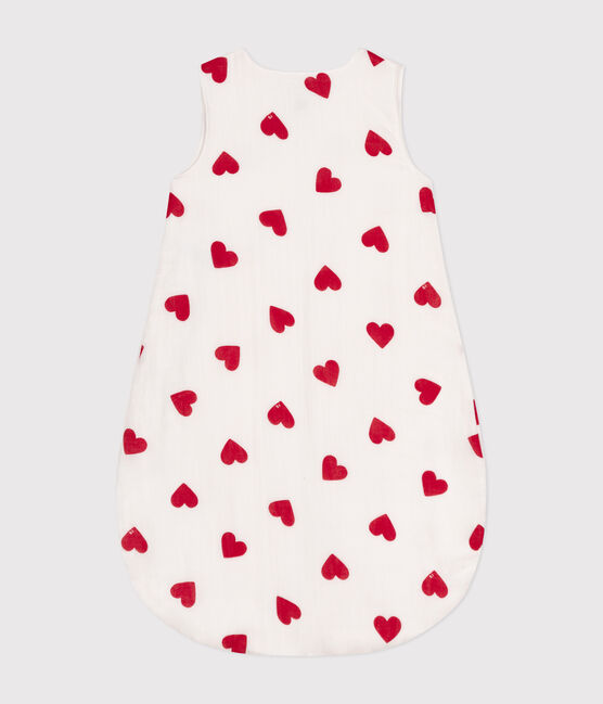 Saco de algodón TOG 1 para bebé blanco MARSHMALLOW/rojo TERKUIT