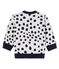 Sudadera de bebé unisex Jean Jullien blanco MARSHMALLOW/ DOTTIES
