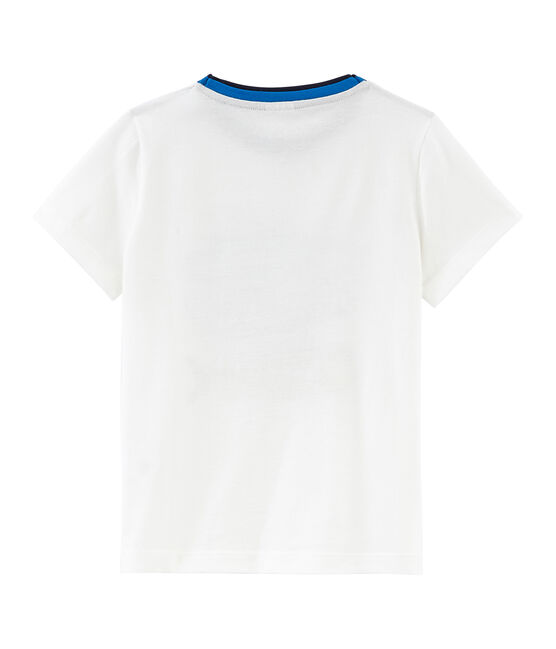 Camiseta manga corta infantil para niño blanco MARSHMALLOW