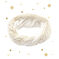 Cuello para niña en mezcla de lana beige COQUILLE/amarillo DORE