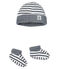 Lote de gorro y patucos para bebé niño de punto variante 1