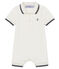 Mono corto polo para bebé niño blanco MARSHMALLOW
