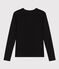 Camiseta Iconique de manga larga de punto liso para mujer negro BLACK