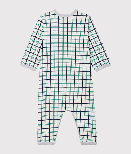 Pijama sin pies de túbico para bebé niño blanco MARSHMALLOW/blanco MULTICO