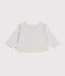 Camiseta de manga larga de túbico para bebé blanco AVALANCHE/ SKY CHINE