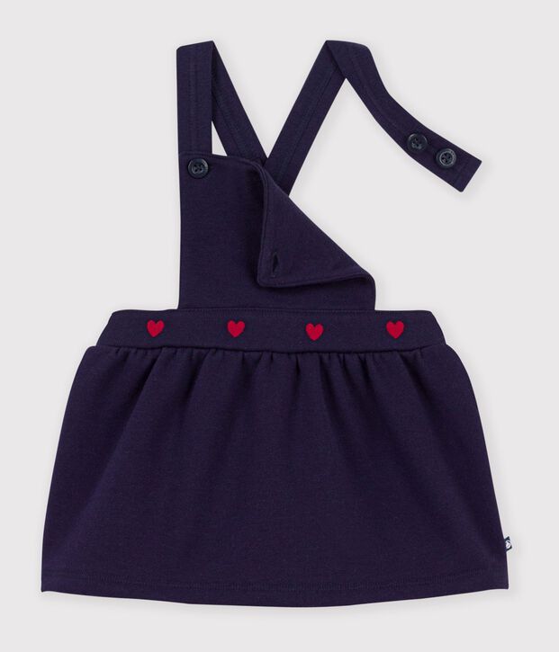 Vestido sin mangas de algod&oacute;n con bordado de corazones para beb&eacute; SOIR