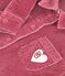 Camisa infantil lisa de terciopelo rosa