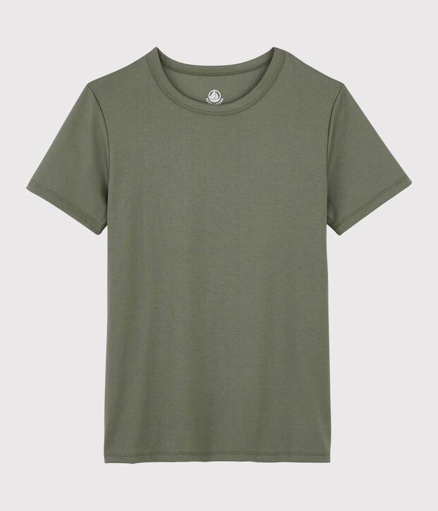 Camiseta de algod&oacute;n Sea Island para mujer marron