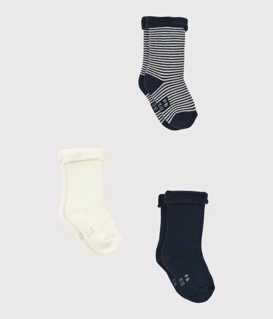 Tres calcetines de bebé de jersey variante 3