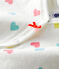 Pijama de bebé sin pies en túbico para niña blanco MARSHMALLOW/blanco MULTICO