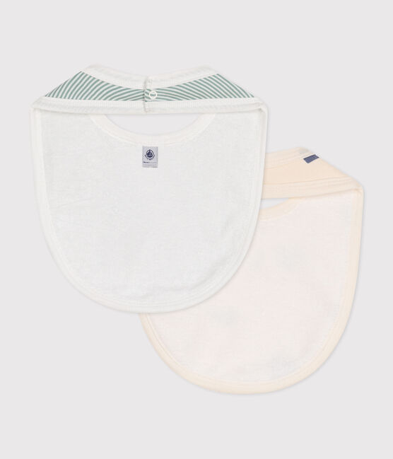 Juego de 2 baberos estampados para bebé variante 2