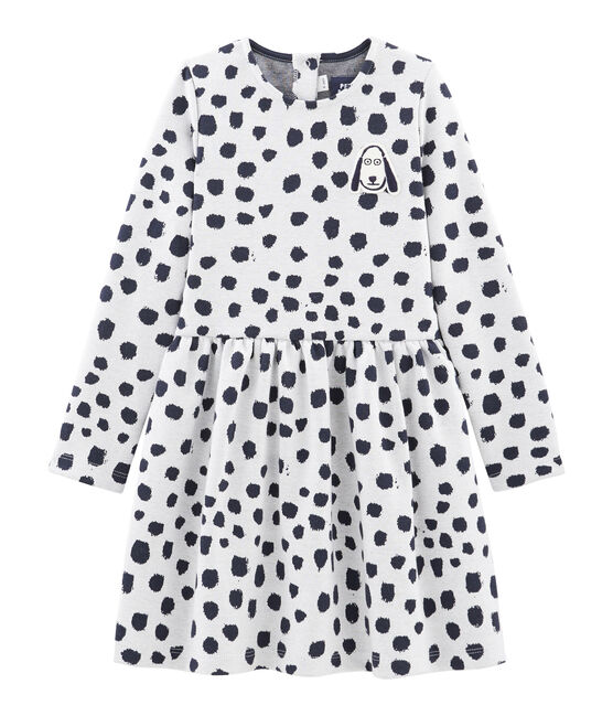 Vestido para niña Jean Jullien blanco MARSHMALLOW/ DOTTIES