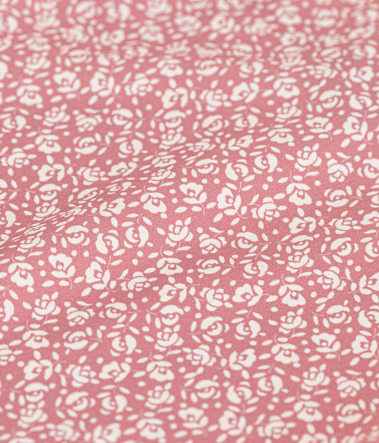 Ba&ntilde;ador estampado para ni&ntilde;a rosa/blanco