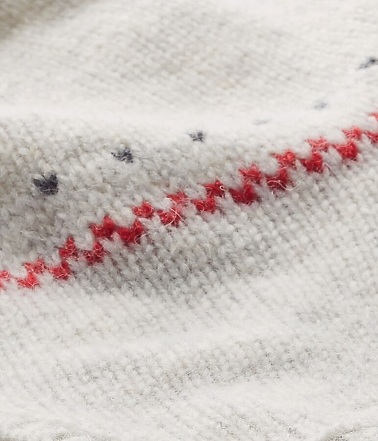 Gorro peruano de lana para beb&eacute; unisex beige