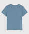 Camiseta RECTA con cuello redondo de algodón orgánico de mujer azul ROVER