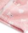 Capa de baño de rizo para bebé rosa CHARME/blanco MARSHMALLOW