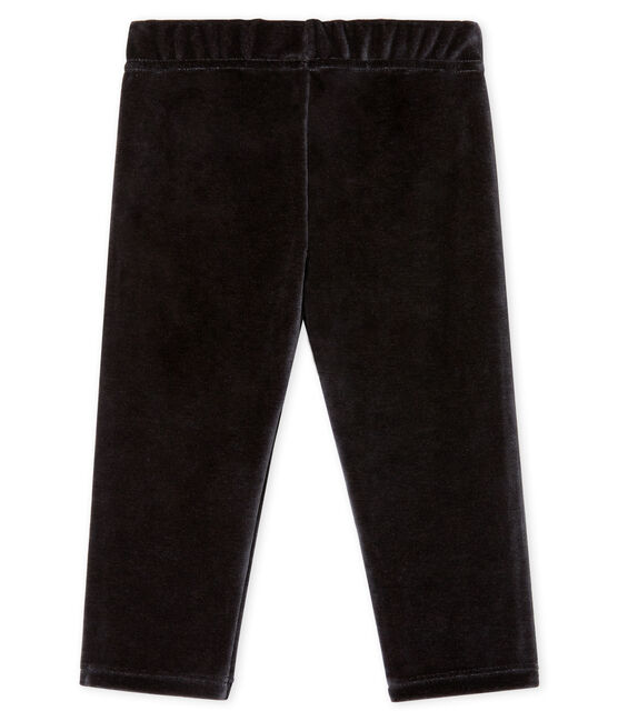 Pantalón de terciopelo para bebé niño negro NOIR