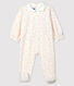 Pijama enterizo de pequeños lunares de colores de bebé niña en terciopelo