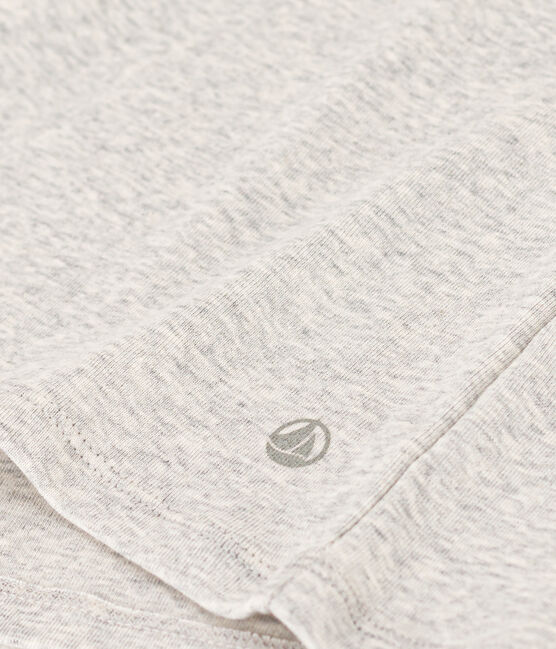 Camiseta L'ICONIQUE de algodón con cuello redondo para mujer gris BELUGA CHINE