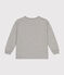 Camiseta de punto fino de manga larga para niño gris CHATON CHINE