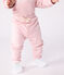 Pantalón liso de algodón para bebé rosa JOLI